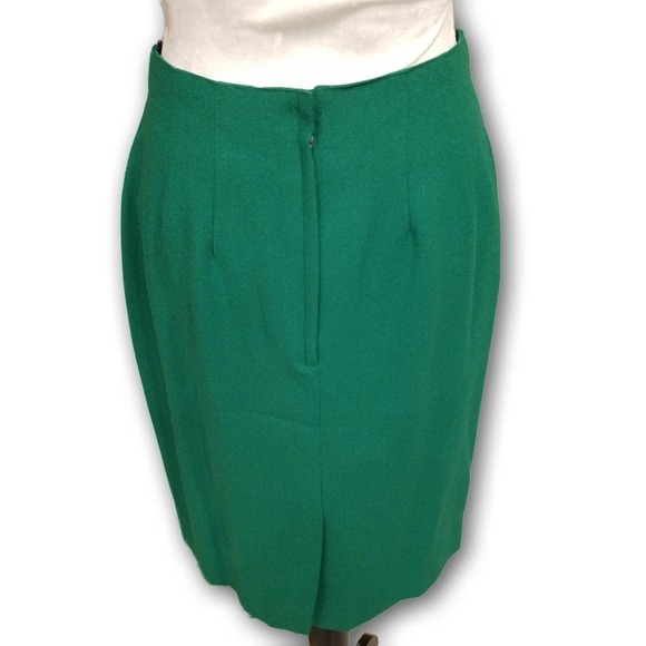 Casual Corner Vintage 70s Skirt Suit Green Size 10 - Picture 9 of 16